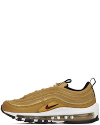 goldene Leder Sportschuhe von Nike