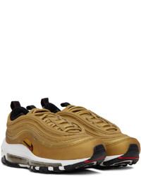 goldene Leder Sportschuhe von Nike