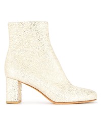 goldene Leder Stiefeletten von Maryam Nassir Zadeh