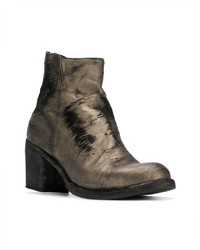 goldene Leder Stiefeletten von Officine Creative