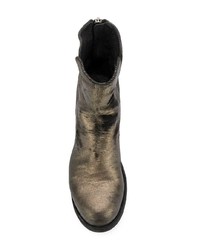 goldene Leder Stiefeletten von Officine Creative