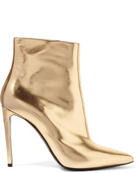 goldene Leder Stiefeletten von Balenciaga