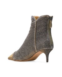 goldene Leder Stiefeletten von Alexandre Birman