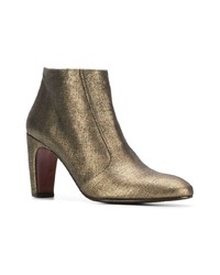 goldene Leder Stiefeletten von Chie Mihara