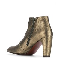 goldene Leder Stiefeletten von Chie Mihara