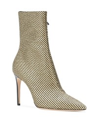 goldene Leder Stiefeletten von Dsquared2