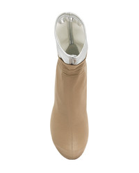 goldene Leder Stiefeletten von MM6 MAISON MARGIELA