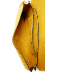 goldene Leder Umhängetasche von Rebecca Minkoff