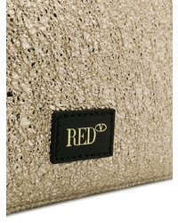 goldene Leder Umhängetasche von RED Valentino