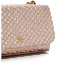 goldene Leder Umhängetasche von Tory Burch