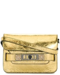 goldene Leder Umhängetasche von Proenza Schouler