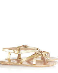 goldene Ledersandalen von Ancient Greek Sandals