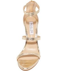 goldene Ledersandalen von Rachel Zoe