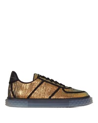 goldene niedrige Sneakers von Giuseppe Zanotti