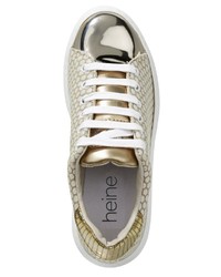 goldene niedrige Sneakers von Heine