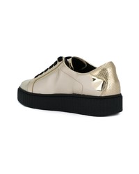 goldene niedrige Sneakers von MICHAEL Michael Kors