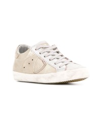 goldene niedrige Sneakers von Philippe Model