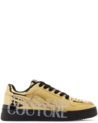 goldene niedrige Sneakers von VERSACE JEANS COUTURE