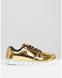 goldene niedrige Sneakers von Wize & Ope