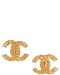 goldene Ohrringe von Chanel