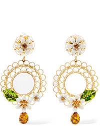 goldene Ohrringe von Dolce & Gabbana