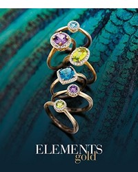 goldene Ohrringe von Elements - Gold