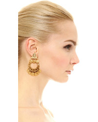 goldene Ohrringe von Elizabeth Cole