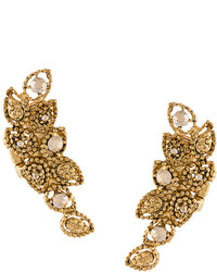 goldene Ohrringe von Oscar de la Renta