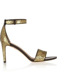 goldene Pailletten Sandaletten von Marc by Marc Jacobs