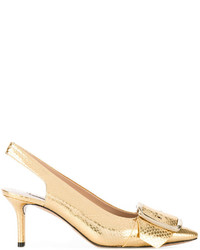 goldene Pumps von Casadei