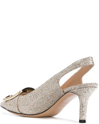 goldene Pumps von Casadei