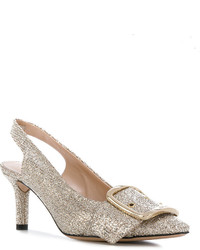 goldene Pumps von Casadei