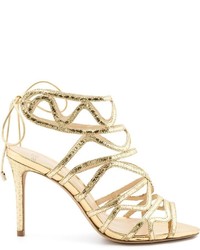 goldene Sandalen von Alexandre Birman