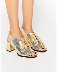 goldene Sandalen von Asos