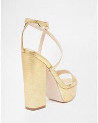 goldene Sandalen von Asos