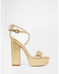 goldene Sandalen von Asos