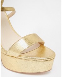 goldene Sandalen von Asos