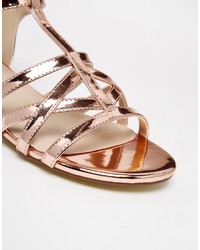 goldene Sandalen von Asos