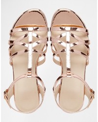 goldene Sandalen von Asos