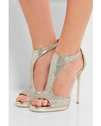 goldene Sandalen von Jimmy Choo