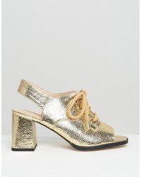 goldene Sandalen von Asos