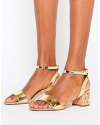 goldene Sandaletten von Asos