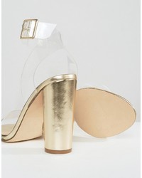 goldene Sandaletten von Miss Selfridge