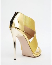 goldene Sandaletten von Asos