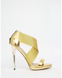 goldene Sandaletten von Asos