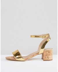 goldene Sandaletten von Asos