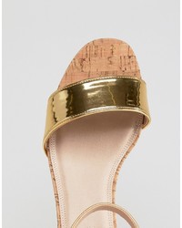 goldene Sandaletten von Asos