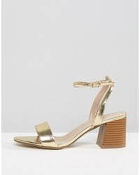 goldene Sandaletten von Asos