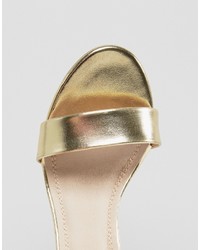 goldene Sandaletten von Asos