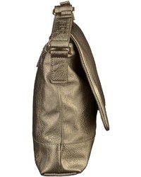 goldene Satchel-Tasche aus Leder von Jost